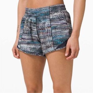 Lululemon Hotty Hot Short Digital Oasis Grey Multi / True Navy‎ PELOTON